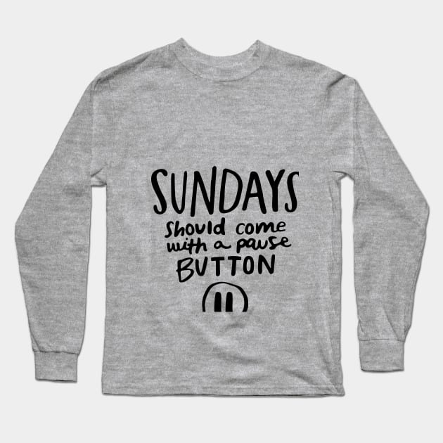 Sundays Long Sleeve T-Shirt by olxKAIT